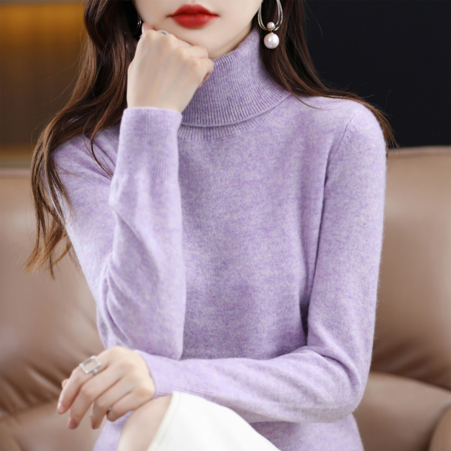 Soft Premium Women's Turtleneck Sweater