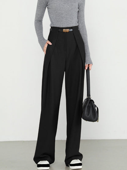 Lillian | Straight Fit Plain Pocket Holiday Pants