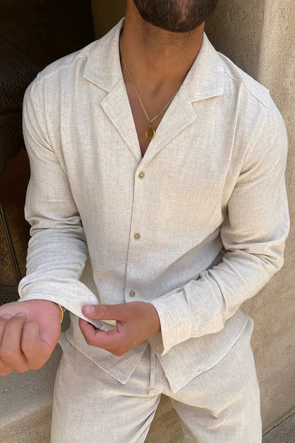 Classic Natural Mens Clothing Set