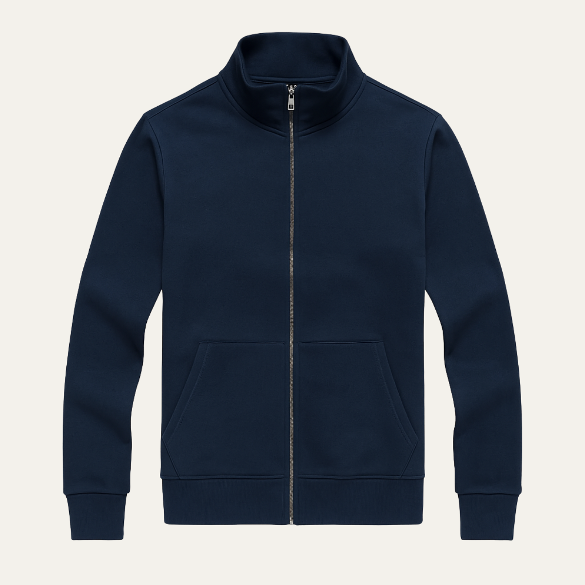 Men's Slim Fit Cotton Zip Jacket Casual Wear - OutfitLondon