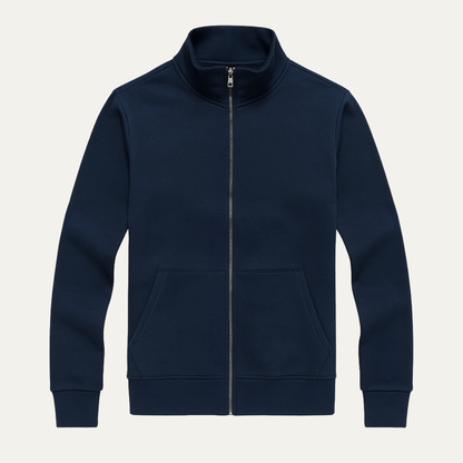 Men's Slim Fit Cotton Zip Jacket Casual Wear - OutfitLondon