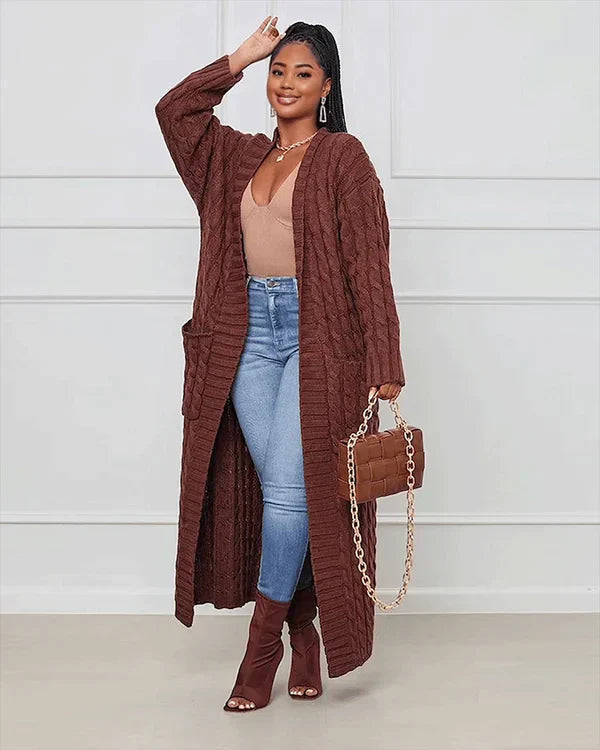 Soft Women's Oversized Knit Cardigan Sweater - OutfitLondon