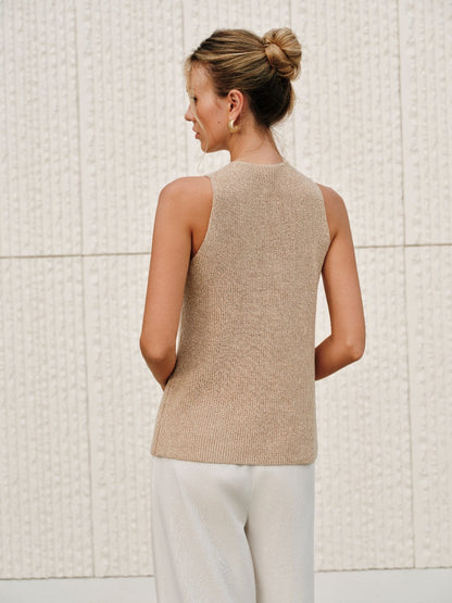 Liv | Cross-Over Collar Festival Outfit Tank Top