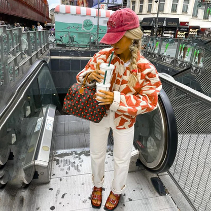 Women's Padded Floral Coat