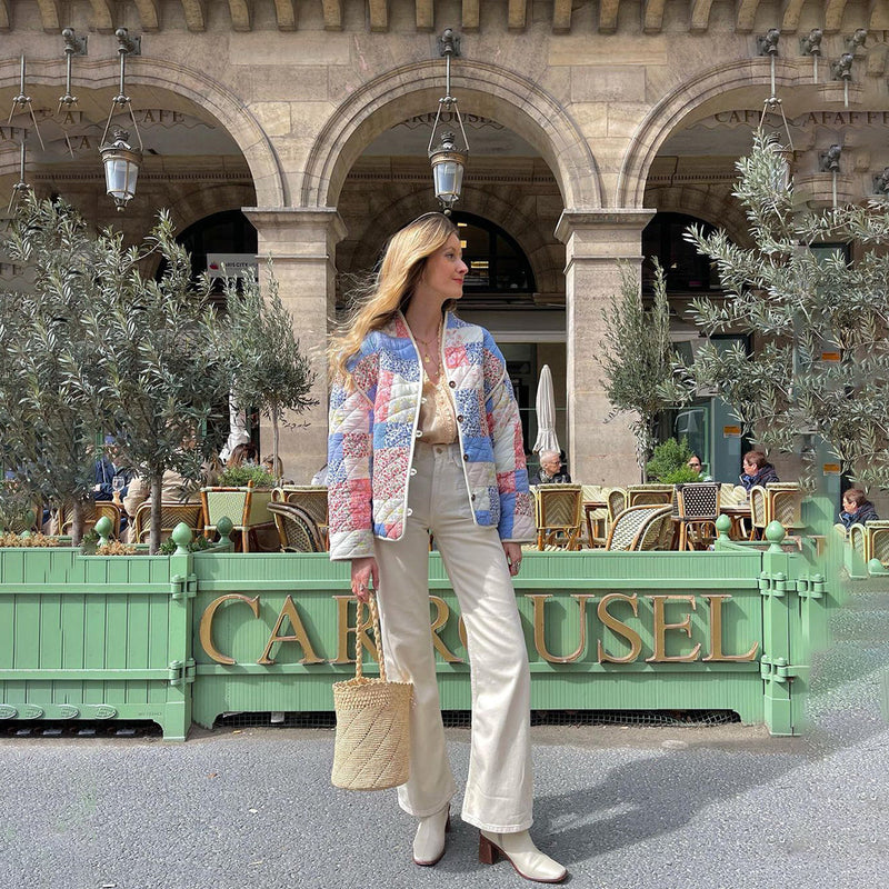 Women's Padded Floral Coat