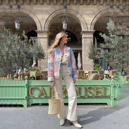 Women's Padded Floral Coat