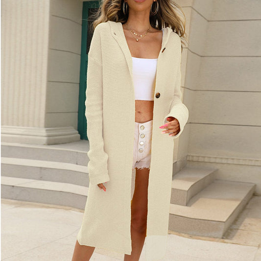 Women's Hooded Sweater Cardigan - OutfitLondon