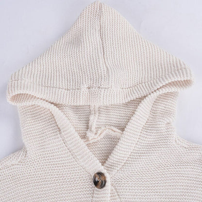 Women's Hooded Sweater Cardigan