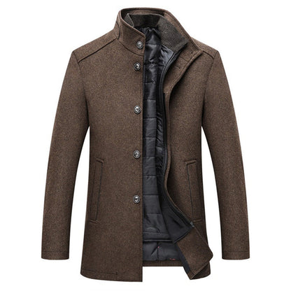 Waterproof Men's Wool Trench Coat - OutfitLondon