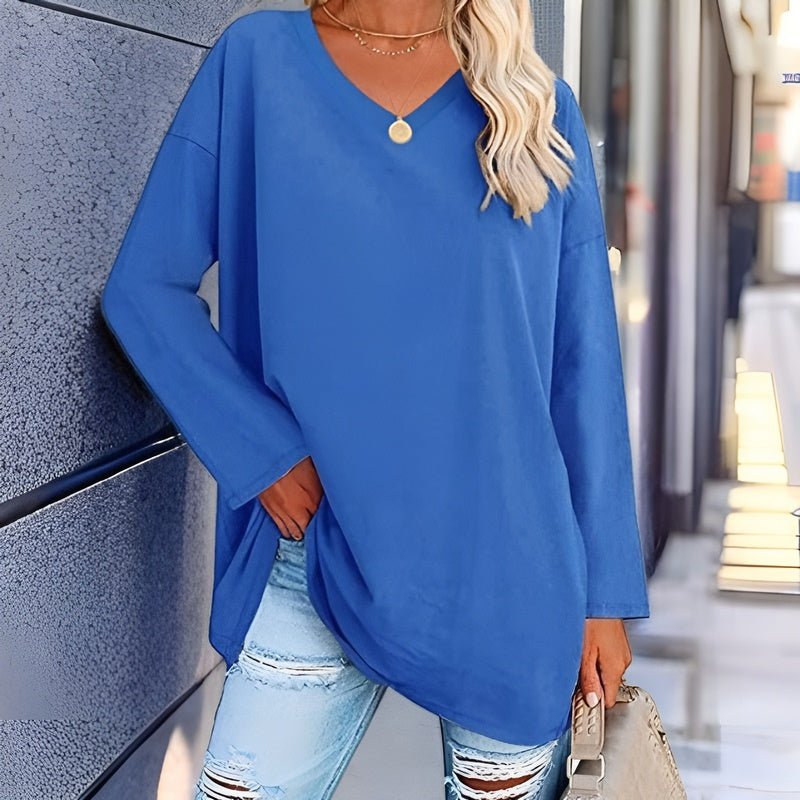 Classic Crew Neck Ladies Blouse