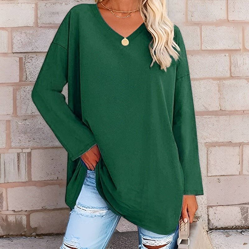 Classic Crew Neck Ladies Blouse