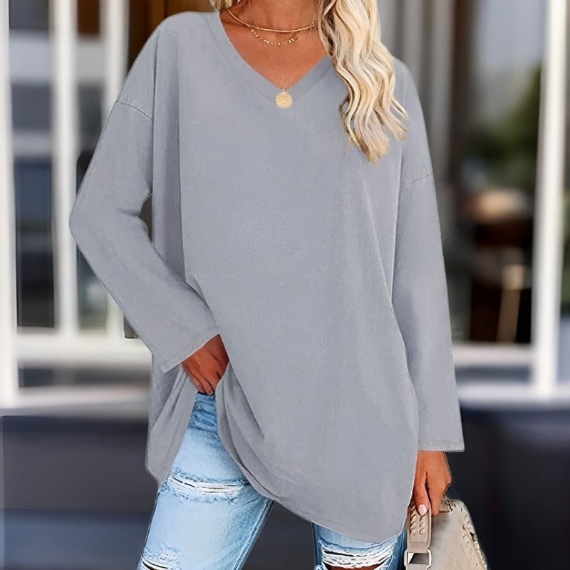 Classic Crew Neck Ladies Blouse
