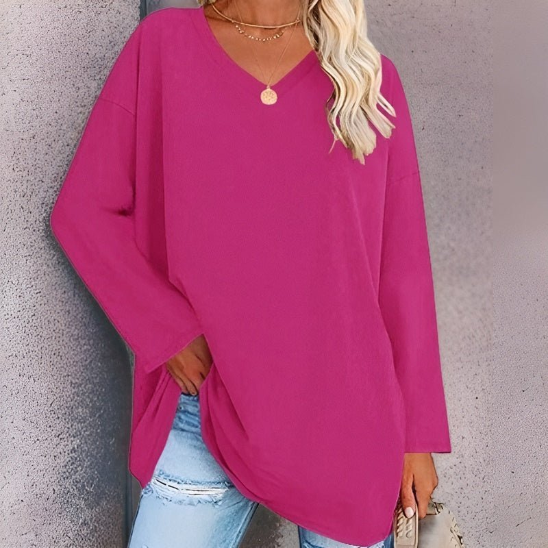 Classic Crew Neck Ladies Blouse