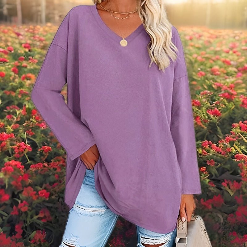 Classic Crew Neck Ladies Blouse