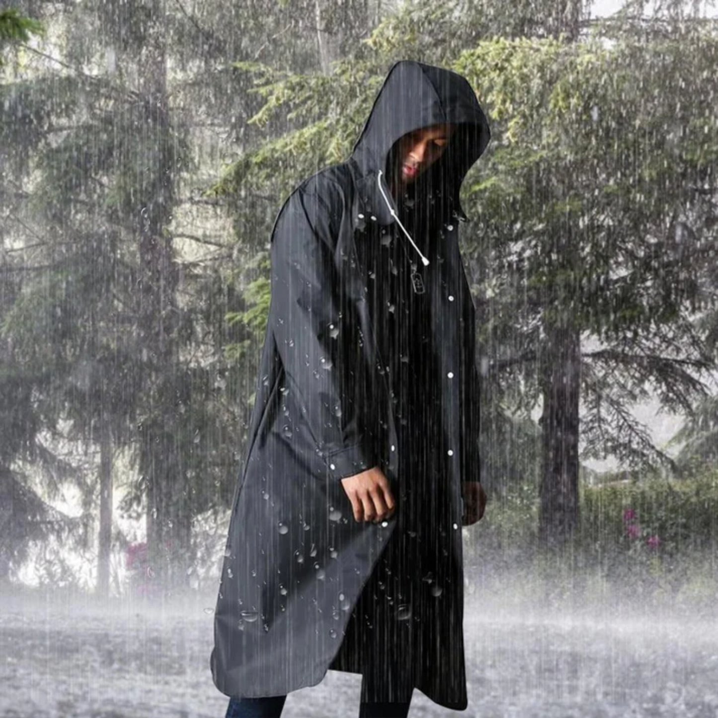 Waterproof Mens Parka Jacket with Hood - Titan