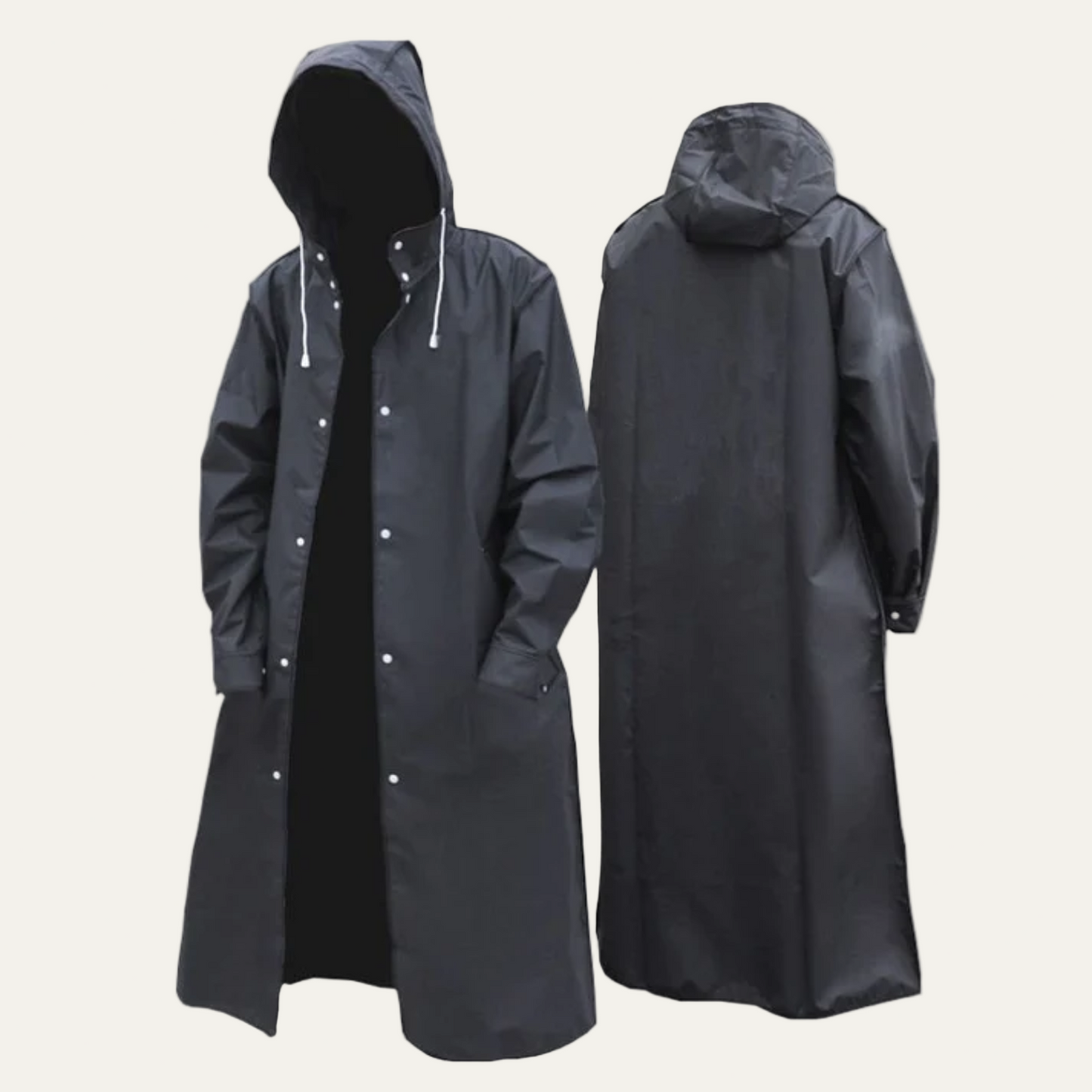 Waterproof Men's Full Zip Hooded Rain Jacket - OutfitLondon