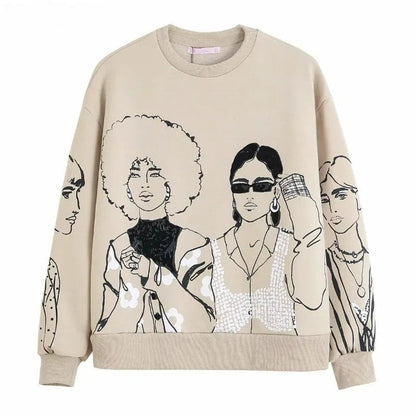 Relaxed Fit Patterned Wool Sweater