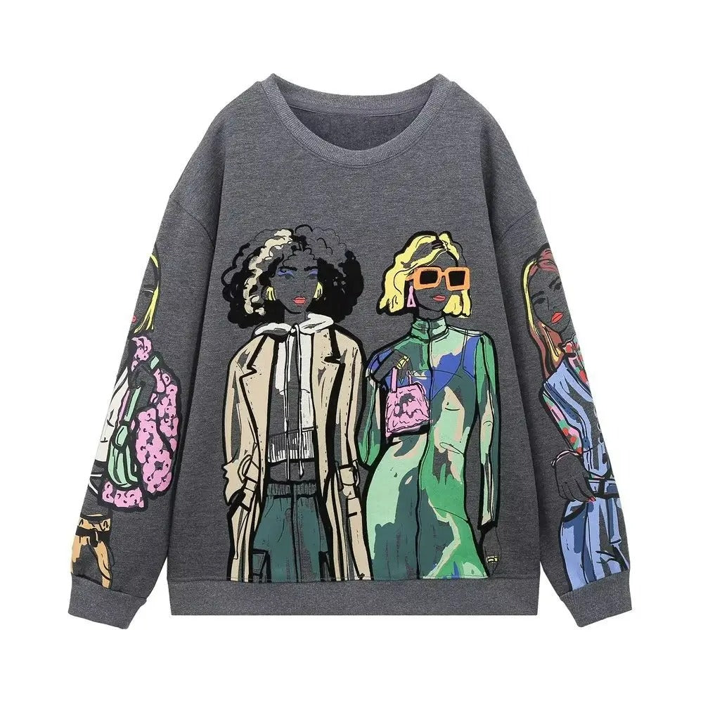 Relaxed Fit Patterned Wool Sweater