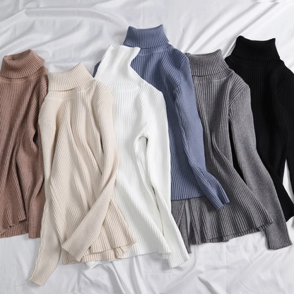 Warm Cozy Cashmere Turtleneck Sweater