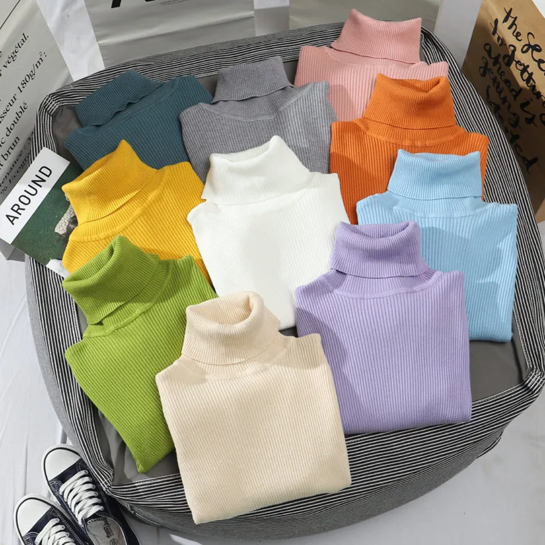 Warm Cozy Cashmere Turtleneck Sweater