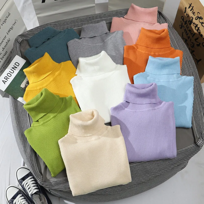 Warm Cozy Cashmere Turtleneck Sweater