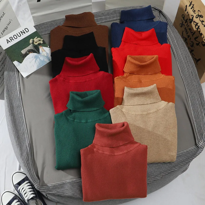 Warm Cozy Cashmere Turtleneck Sweater