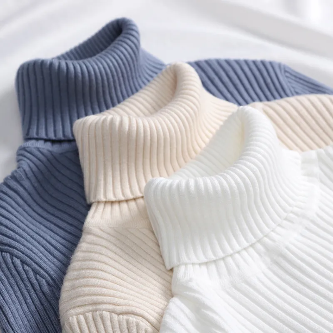Warm Cozy Cashmere Turtleneck Sweater