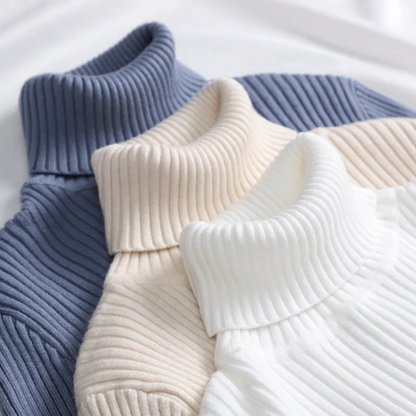 Warm Cozy Cashmere Turtleneck Sweater