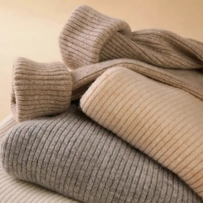 Warm Cozy Cashmere Turtleneck Sweater
