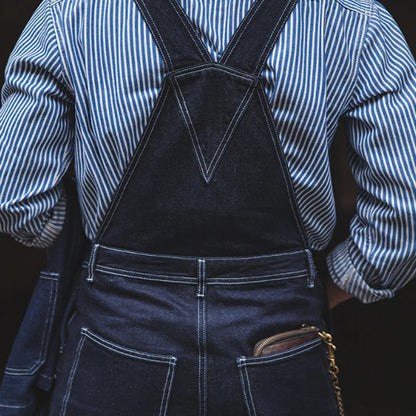 Louis | Slim Fit Indigo Denim Overalls