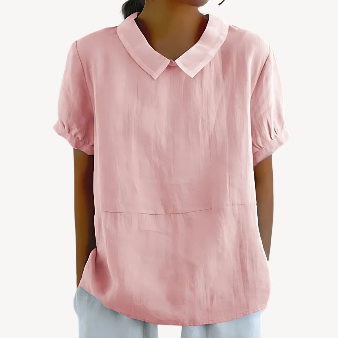 Ladies Relaxed Fit Cotton Blouse