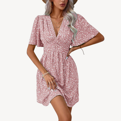Ladies' Sleeveless Floral Sundress Comfortable Summer Wear