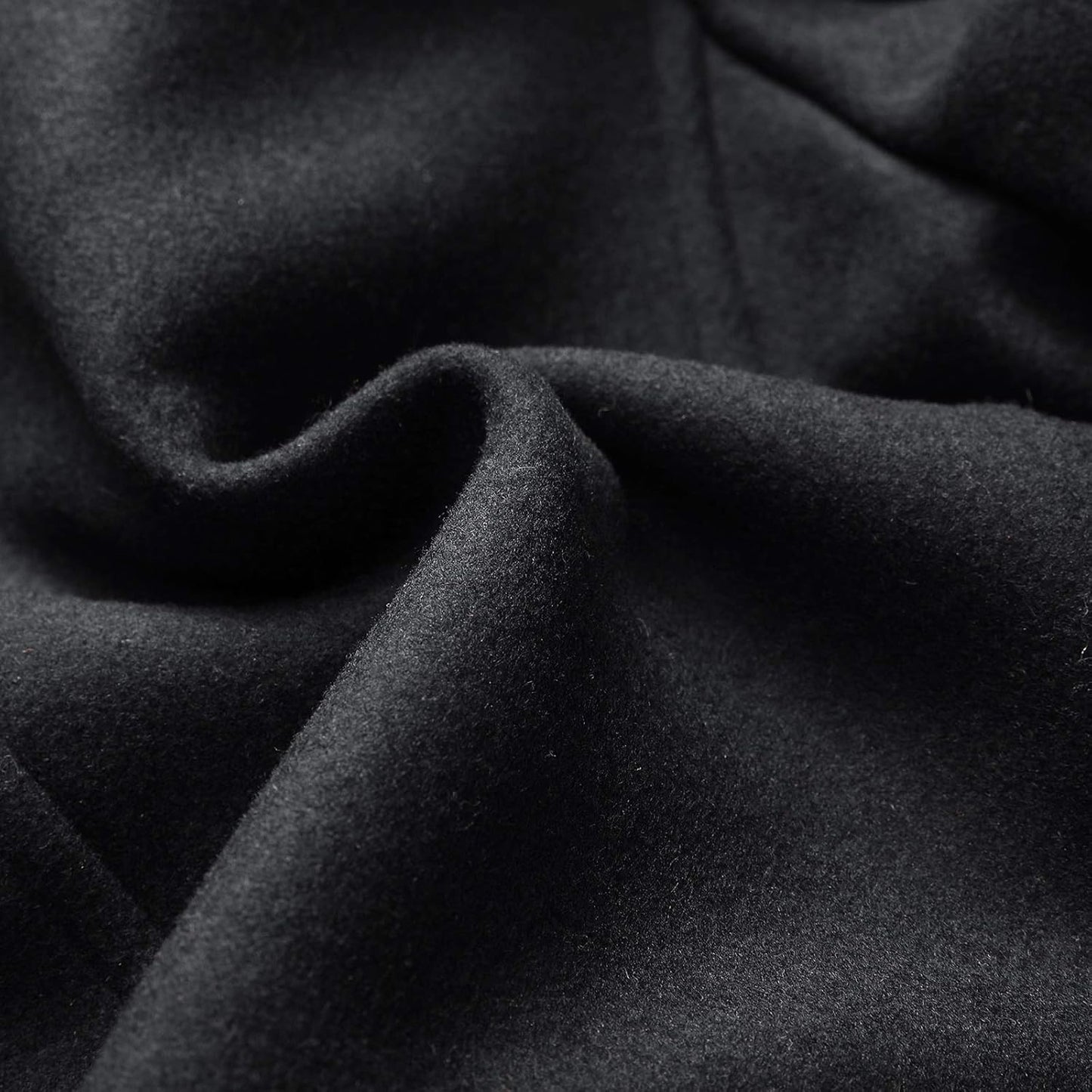 Warm Mens Quilted Wool Navy Coat