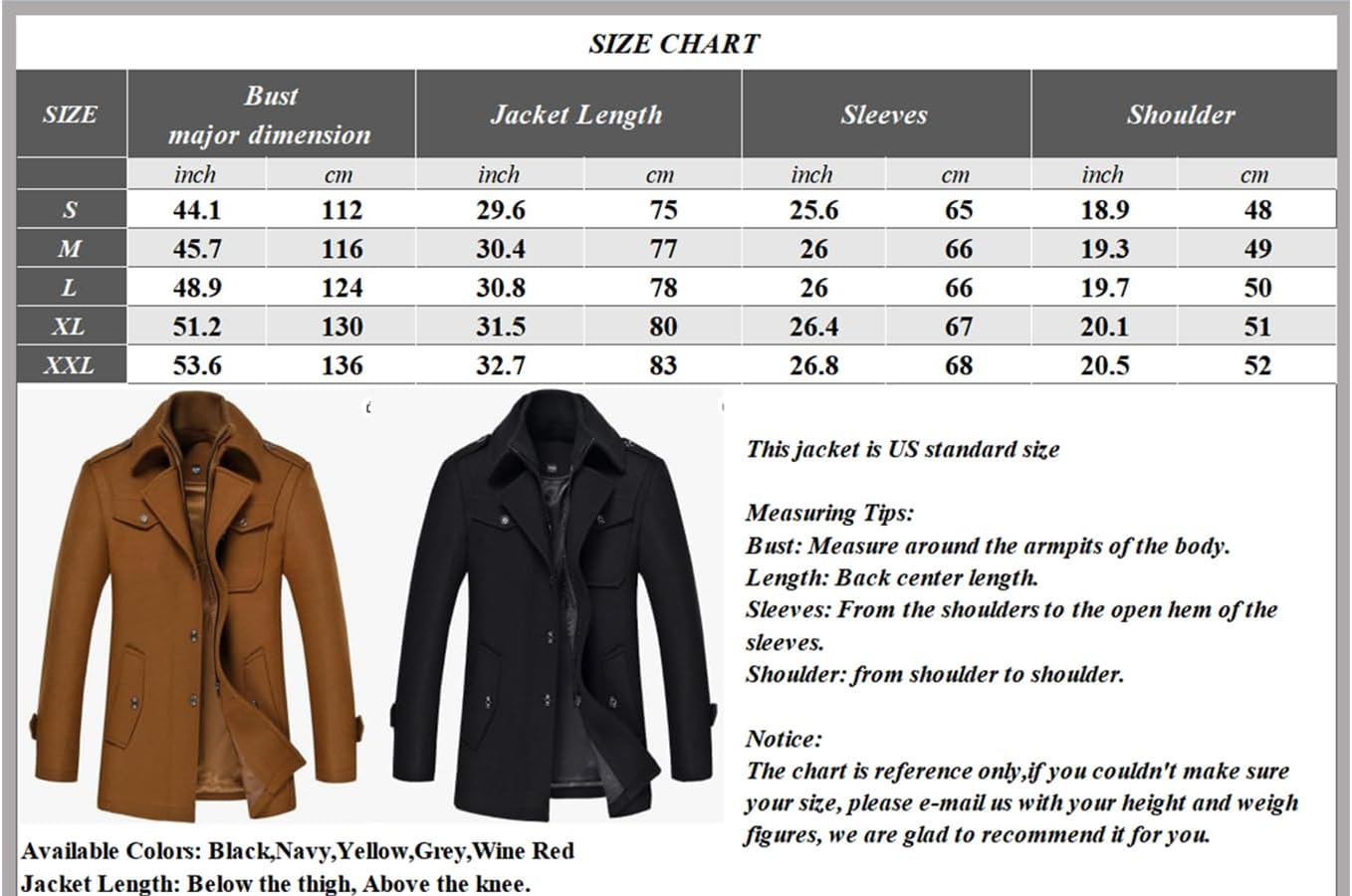 Timeless Mens Formal Winter Coat