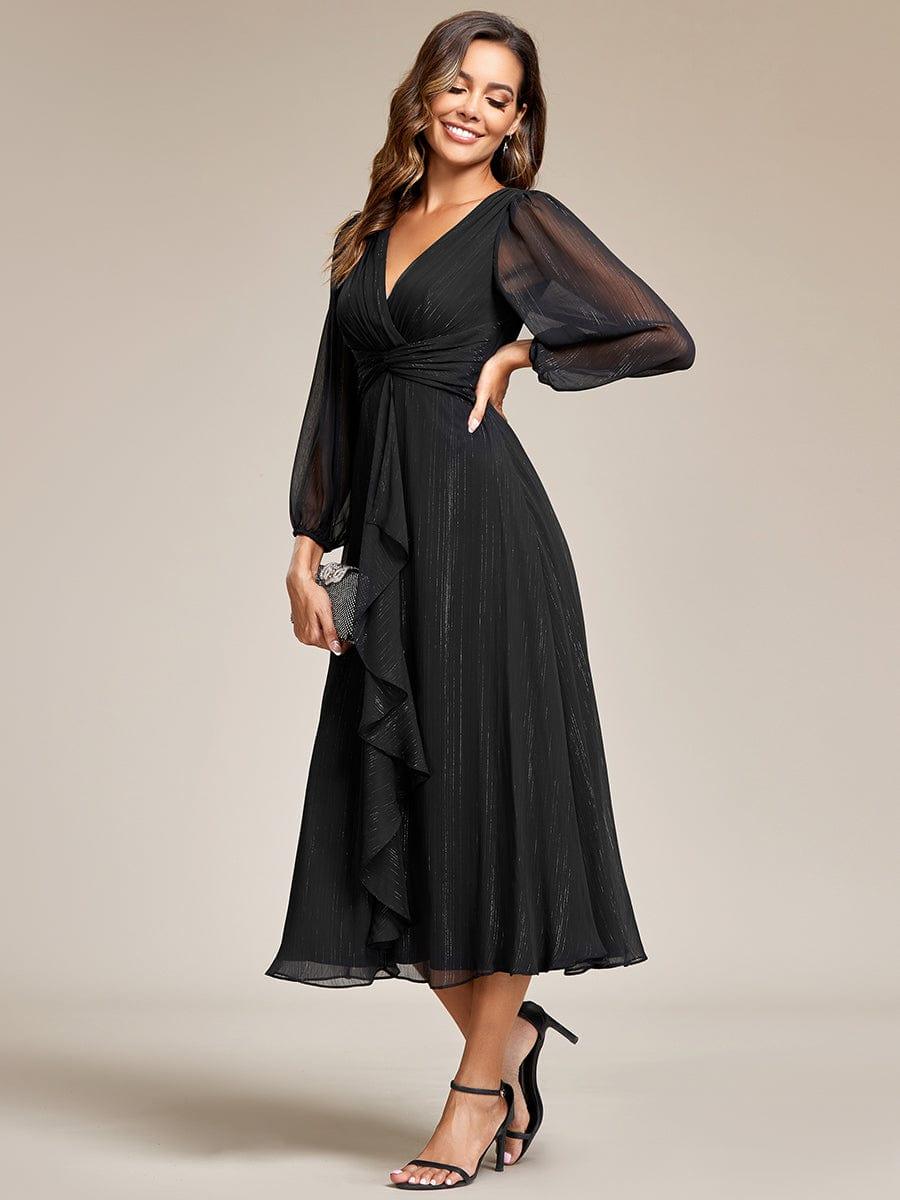 Lucille | Twist Knot A-Line Wedding Guest Dress