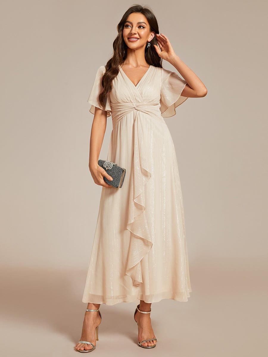 Lucille | Twist Knot A-Line Wedding Guest Dress
