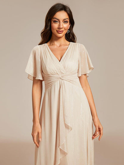 Lucille | Twist Knot A-Line Wedding Guest Dress