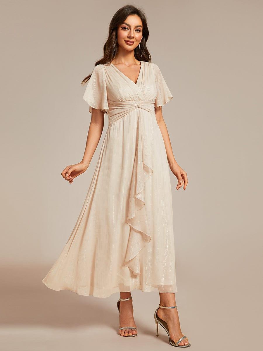 Lucille | Twist Knot A-Line Wedding Guest Dress