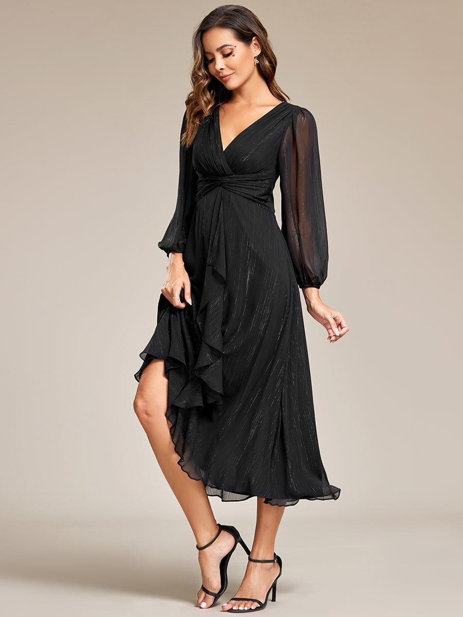 Lucille | Twist Knot A-Line Wedding Guest Dress