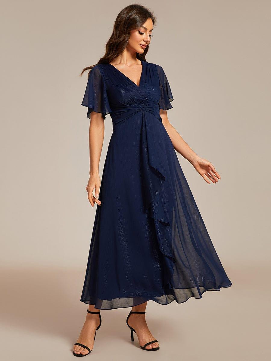 Lucille | Twist Knot A-Line Wedding Guest Dress
