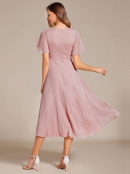 Lucille | Twist Knot A-Line Wedding Guest Dress