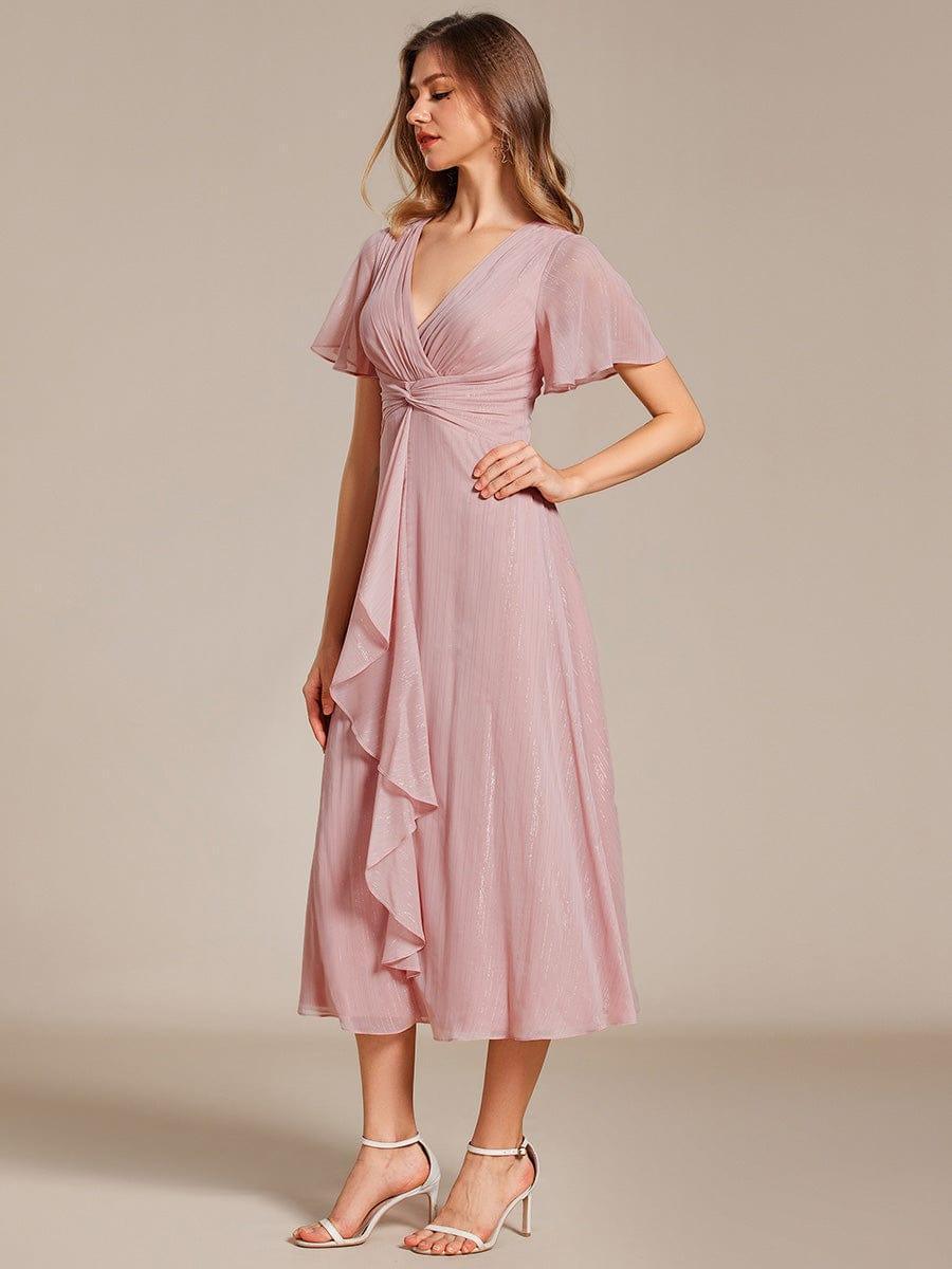 Lucille | Twist Knot A-Line Wedding Guest Dress