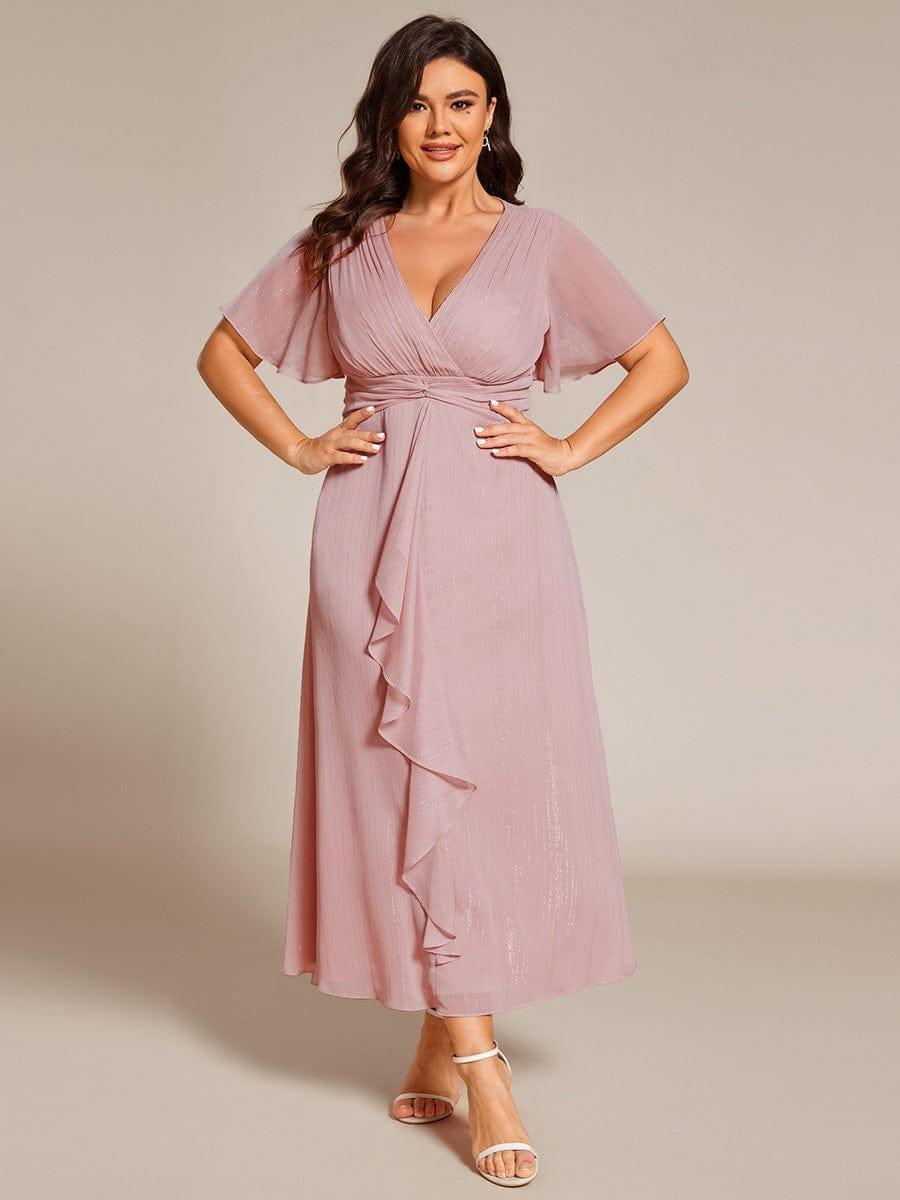 Lucille | Twist Knot A-Line Wedding Guest Dress