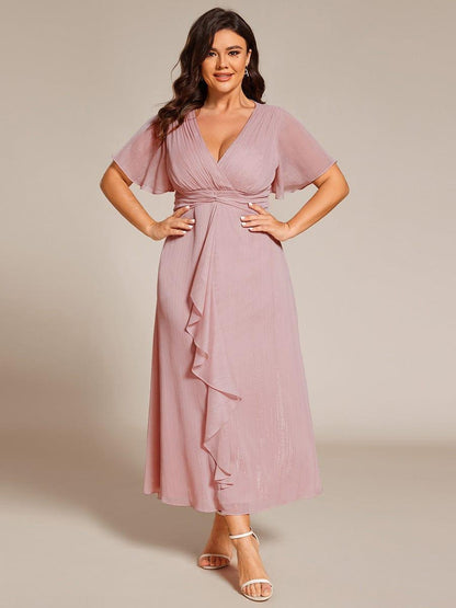 Lucille | Twist Knot A-Line Wedding Guest Dress