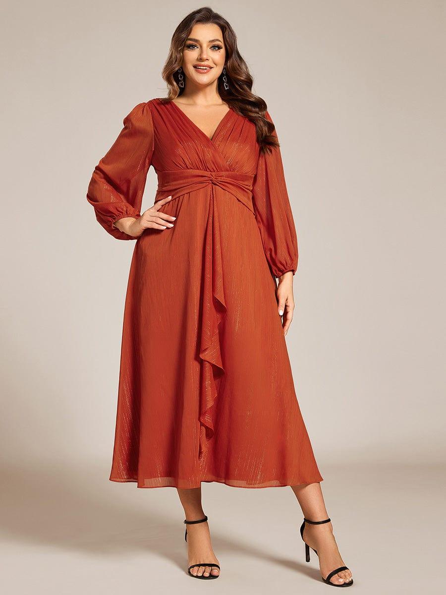Lucille | Twist Knot A-Line Wedding Guest Dress