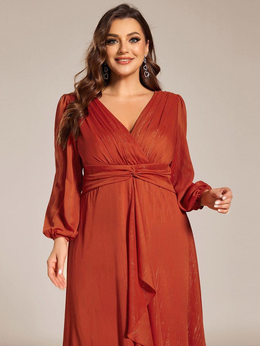 Lucille | Twist Knot A-Line Wedding Guest Dress