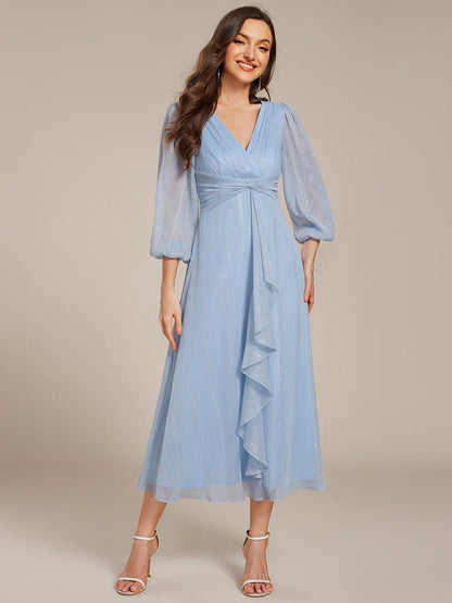 Lucille | Twist Knot A-Line Wedding Guest Dress