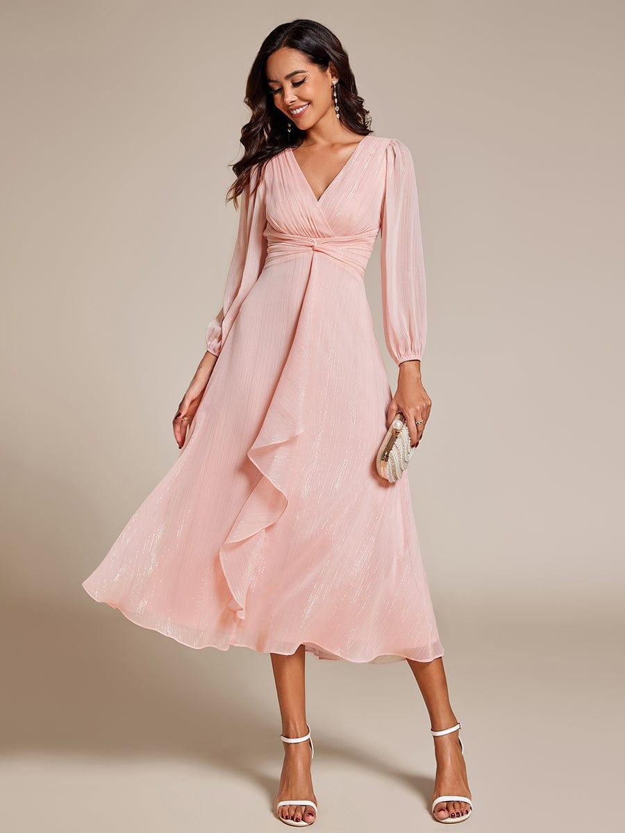Lucille | Twist Knot A-Line Wedding Guest Dress