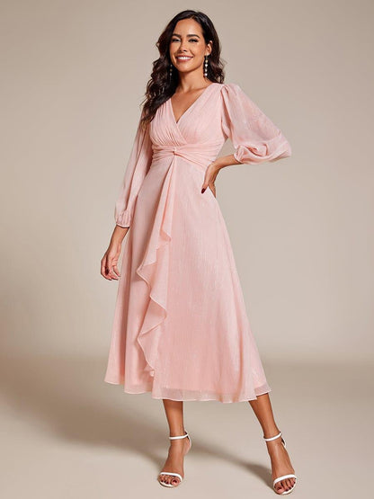 Lucille | Twist Knot A-Line Wedding Guest Dress
