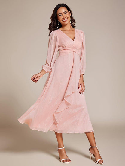 Lucille | Twist Knot A-Line Wedding Guest Dress